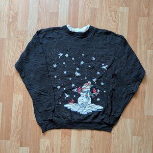 Vintage Black Ugly Christmas Sweater